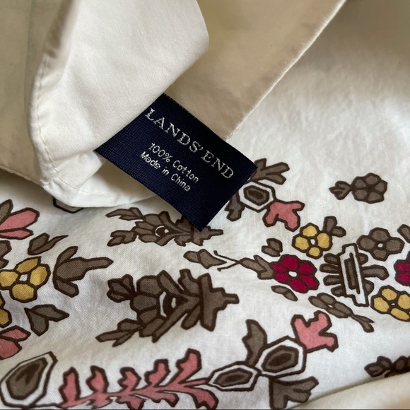 Lands' End Bedding Lands End King Size Duvet Cover Floating Paisleys